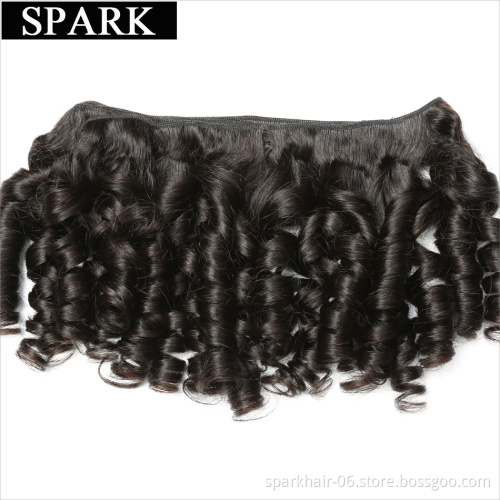 Bouncy Curly Hair Weave Bundles Brazilian Curly Hair 100% Human Hair Extensions 1/3/4Pcs
